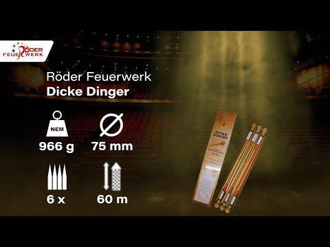 Röder Feuerwerk - Dicke Dinger F3 Raketenset - Produktvideo