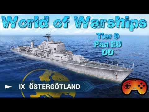 Östergötland T9 Pan/EU/DD angespielt in World of Warships auf Deutsch/German