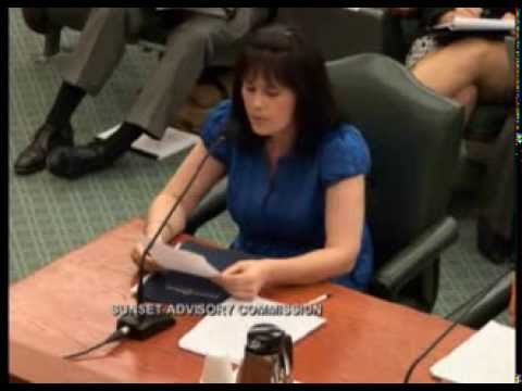 Texas Sunset Commission - Angel Cook Testimony