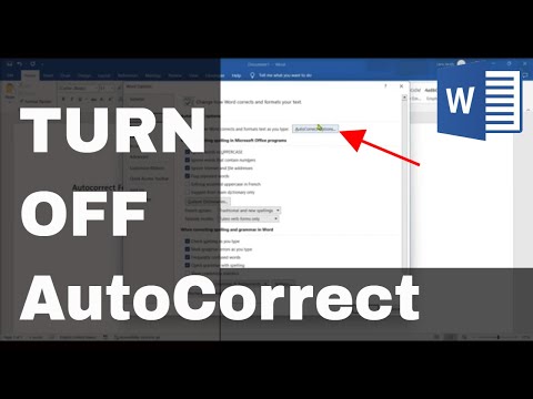 How to TURN OFF AUTOCORRECT in Microsoft Word