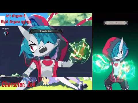 disgaea 6, 3D and 2D comparison