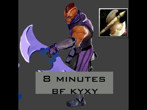 Dota 2 - KyxY Plays Anti Mage 8 minutes Battlefury!
