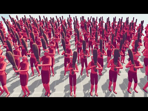 100X CLUBBERS VS RANGED UNITS  - TOTALLY ACCURATE BATTLE SIMULATOR