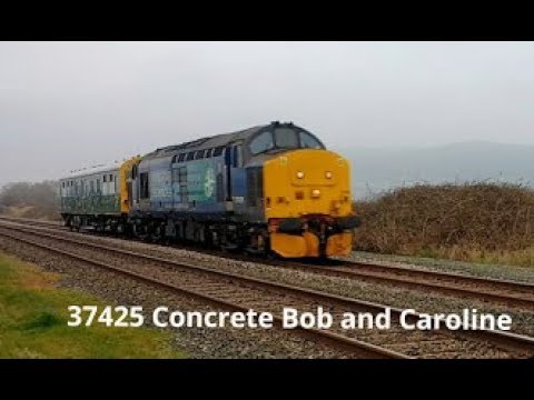Prestatyn 13.4.2018 - DRS 37425 Concrete Bob & Caroline Inspection coach