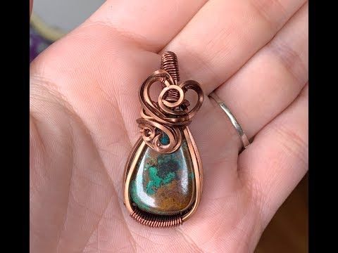 Elegant Wire Wrapped Pendant Tutorial - Beginner to intermediate