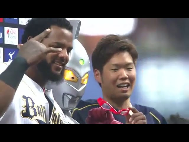 バファローズ西投手・ペーニャ選手ヒーローインタビュー 2014/5/6 Bs-M