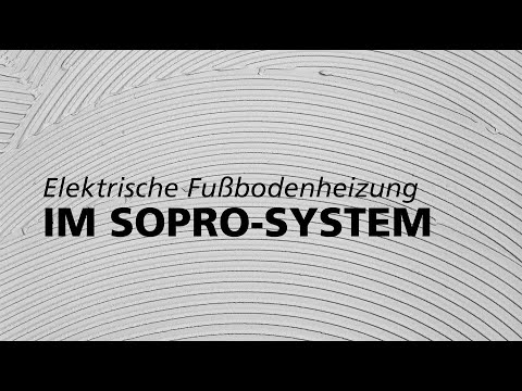 Elektrische Fußbodenheizung im Sopro-System