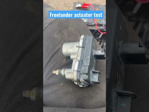 Landrover turbo actuator testing