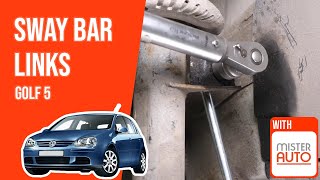 Youtube thumbnail of video "How to replace the sway bar links Golf 5 🚗"