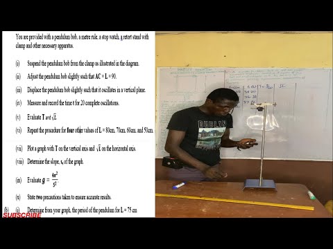 Wassce Physics Practical Prep 1 Simple Pendulum Experiment And Its Slope Determination