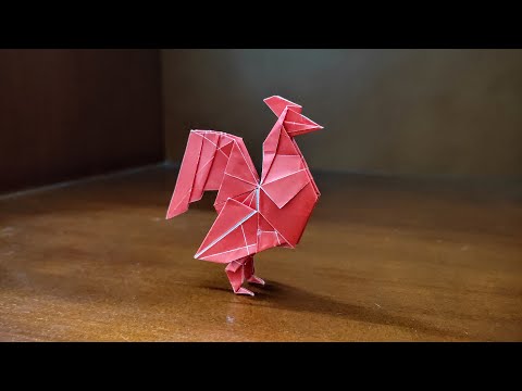 Origami Rooster - How To Fold a Paper Rooster