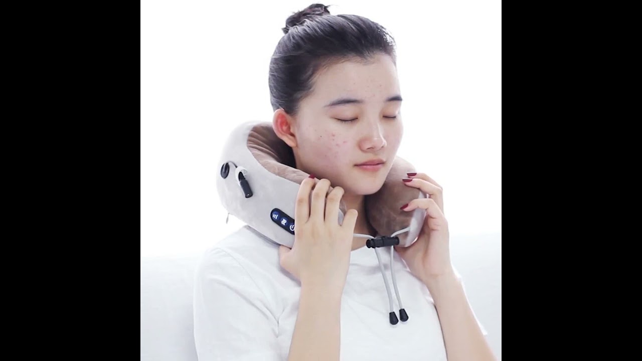 Oreiller de massage en forme de U, Oreiller de voyage video thumbnail