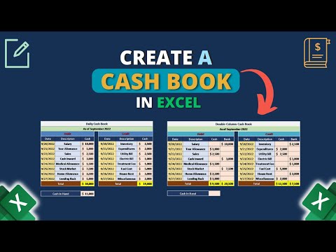 How to Create Cash Book in Excel