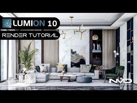 Lumion 10 Pro Modern Living Room 3D Rendering Tutorial