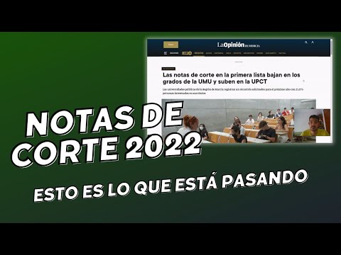 NOTAS DE CORTE 2022 ¿Suben o Bajan? Predicción 📊