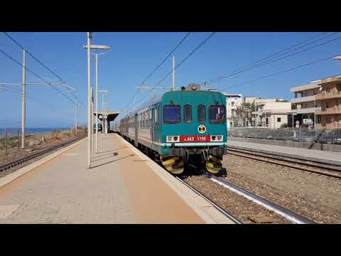 Treno Regionale Aln663 1190+Aln663 1187 Regionale 5532 Reggio di Calabria Centrale-Catanzaro Lido