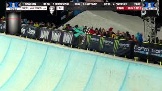 Angeli VanLaanen Run 3 Women's Ski SuperPipe Final  X Games Aspen 2014