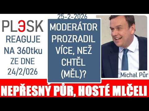 Půrova nepřesnost na 360: hosté mlčeli | Prozradil moderátor více, než chtěl? | Ševčíkova "čítárna"?