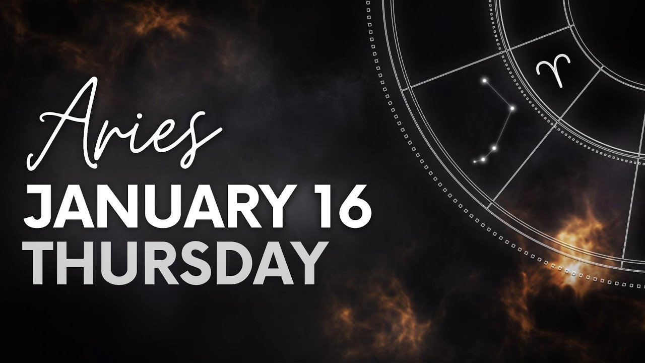 Aries - Daily Horoscope - January 16, 2025