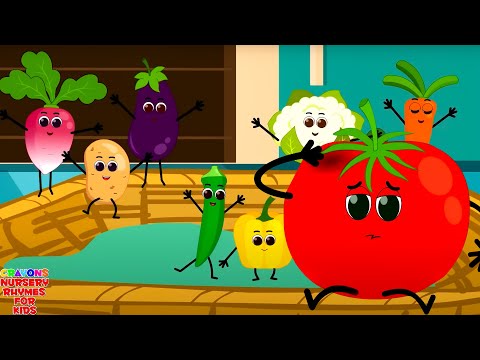 Ten Little Vegetables - Learn Vegetables with Nursery Rhyme and Kids Song