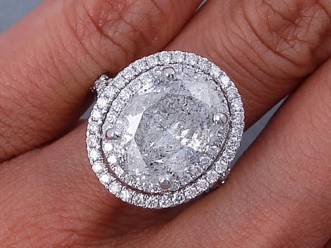 6.05 ctw Oval Cut Diamond Engagement Ring - BigDiamondsUSA