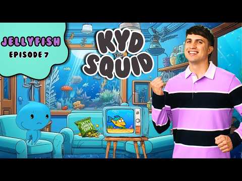 Physical Activity Song for Kids | Teaching Children Movement & Exercise Through Music | "Jellyfish" - Kingdom Kids Zone, Little Learners - Kyd the Squid
