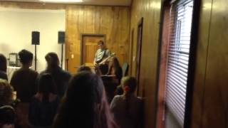Emily Patrick Sanders singing at youth camp
