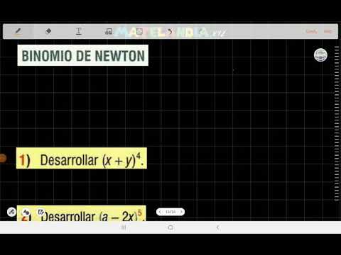 Productos notables - Binomio de Newton