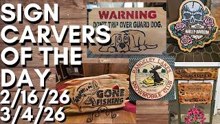 Showing Off Your Work - Sign Carvers of the Day