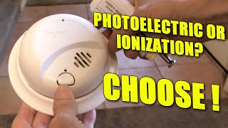 Choose correct smoke detector: photoelectric for bedrooms, o