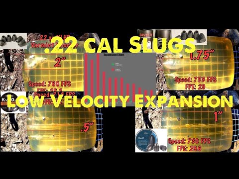 Comprehensive .22 Pellet vs Slug Ballistics Gel Test pt2
