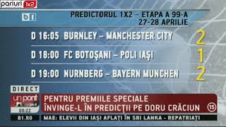 PREDICTORUL1X2, runda 99: Participare GRATUITA, premii de 1000 ron!