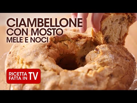 CIAMBELLONE CON MOSTO MELE E NOCI di Benedetta Rossi - Ricetta TV Fatto in Casa per Voi