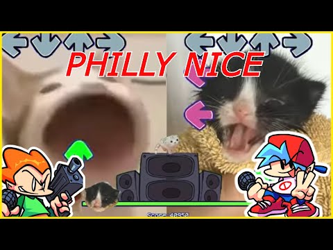 Fnf Philly Pop Cat VS Towel Cat?! but its Friday Night Funkin - Philly Nice Week 3 FNF Meme