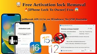🔥😲🤯 Free Activation lock Bypass/ Remove iphone lock to owner, palera1n Jailbreak with Broque Ramdisk