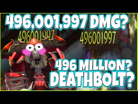 496 MILLION DAMAGE DEATHBOLT? WHAT IS THIS JESUS CHRIST IS THIS REALLY HAPPENING?  jk its second dot