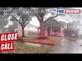 Texas Firefighters Take Shelter In Home During Houston Tornado