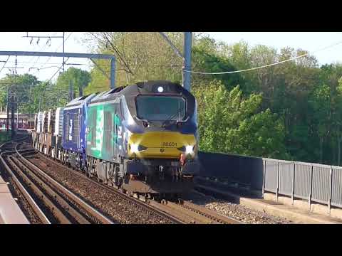 68001/68027 6c53 Crewe - Sellafield flasks, Sat. 19th May 2018