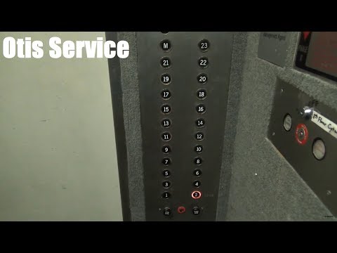 Vintage Otis Service Traction Elevator @ Club Tower - St. Louis, MO