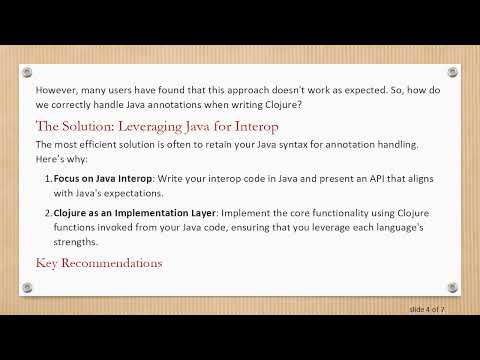 How to Use Java Annotations in Clojure