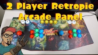 RetroPie 2 Player Arcade Stick Panel With Led Buttons & Sanwa Sticks