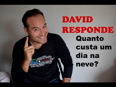 Vídeo com informação de quanto custa um dia de ski