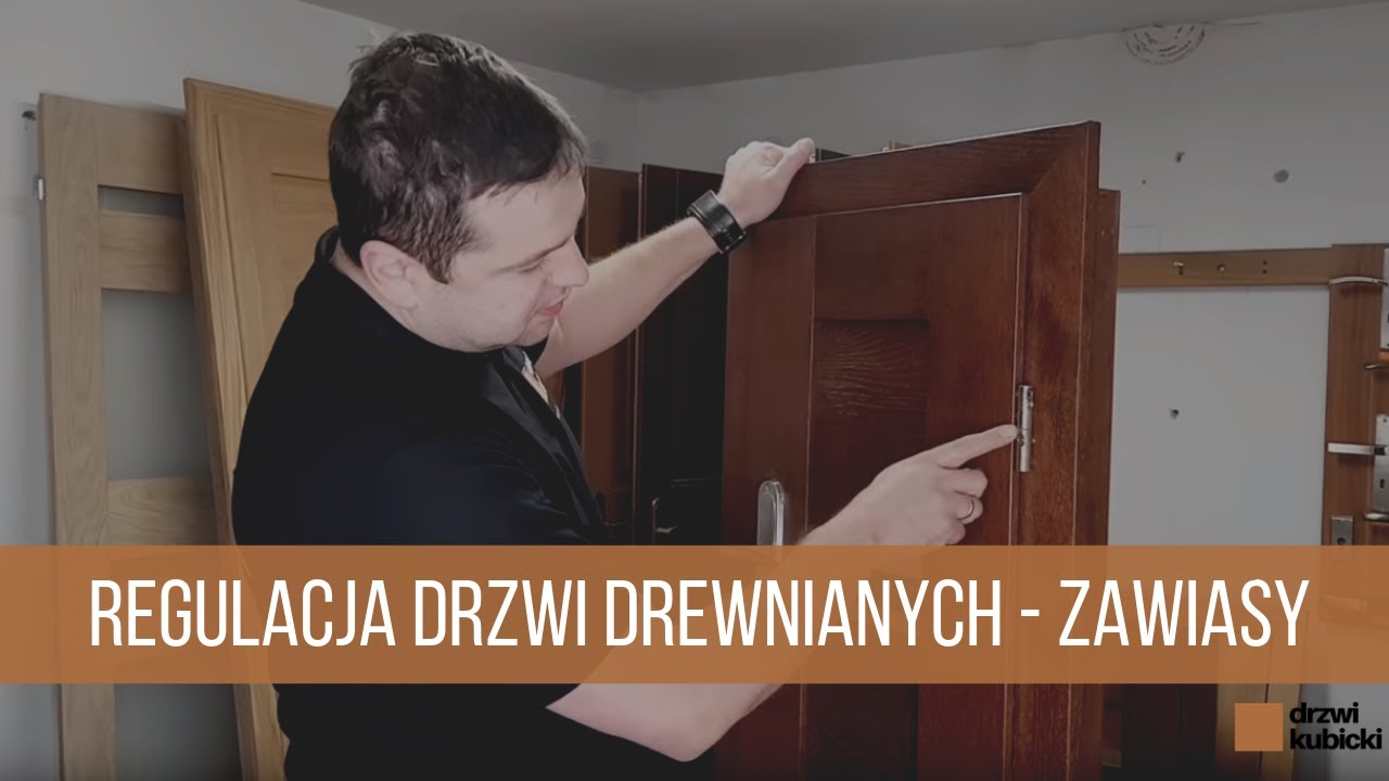 Regulacja drzwi drewnianych, regulacja zawiasów