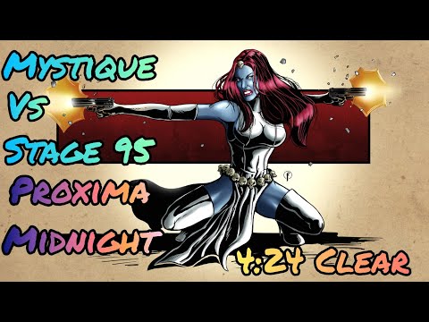 Mystique VS Stage 95 Proxima Midnight (4:24 Clear) | Marvel Future Fight