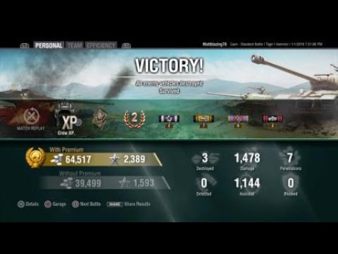 World of Tanks Hammer tier 9 battle.