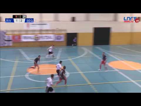 Gol Gaby (2-2) en el Rivas Futsal - Naturpellet Segovia. 2Div, J26