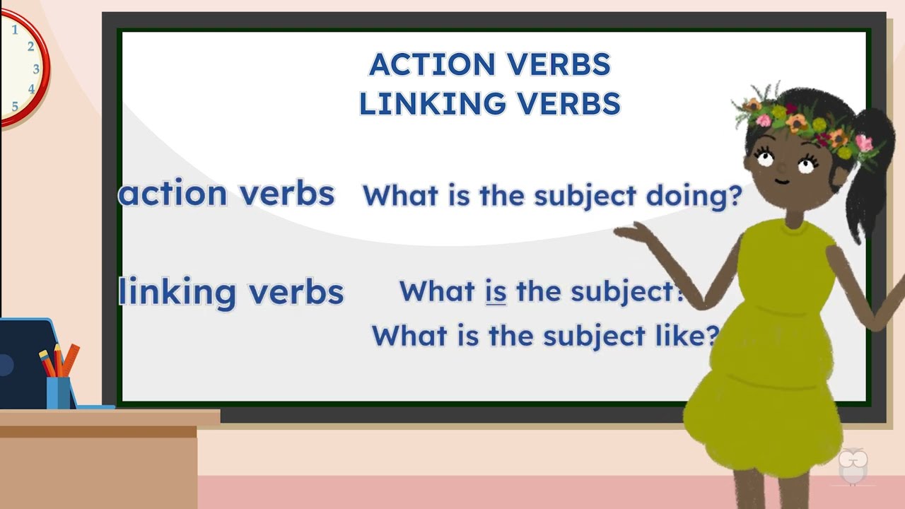 Action Verbs vs. Linking Verbs - Grammar Lesson