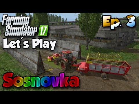 Let's Play Farming Simulator 17 - Sosnovka Ep.3 | Slurry & Here Come The Cows