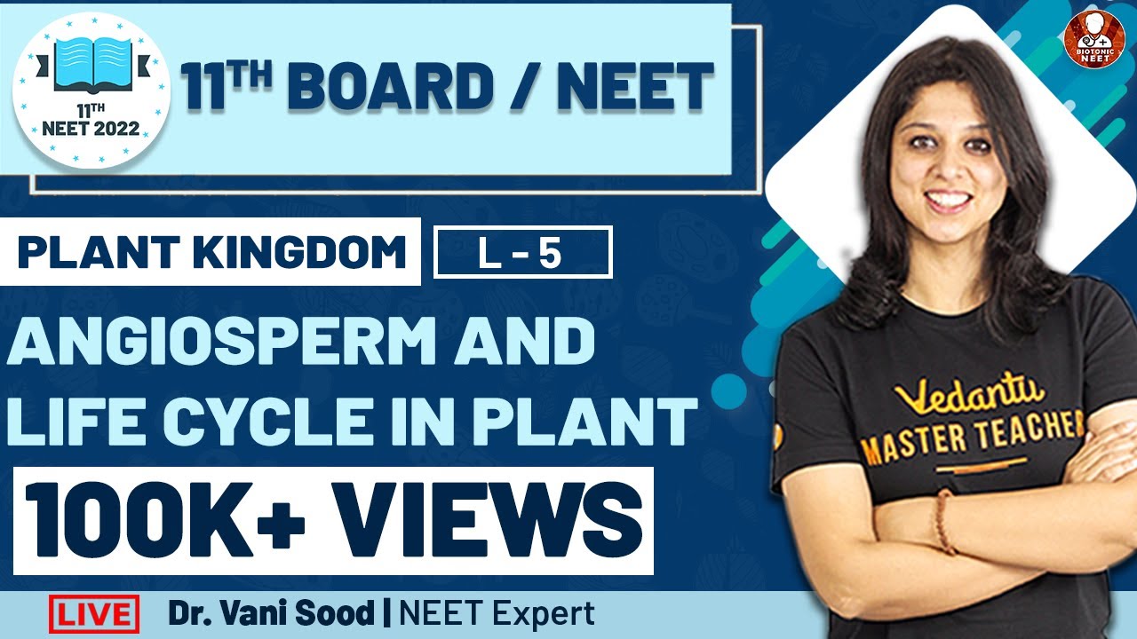 NEET: Plant Kingdom L-5 | Angiosperm and Plant Life Cycle | Class 11 | Vedantu - YouTube