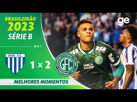 Gols e lances de Avaí x Guarani